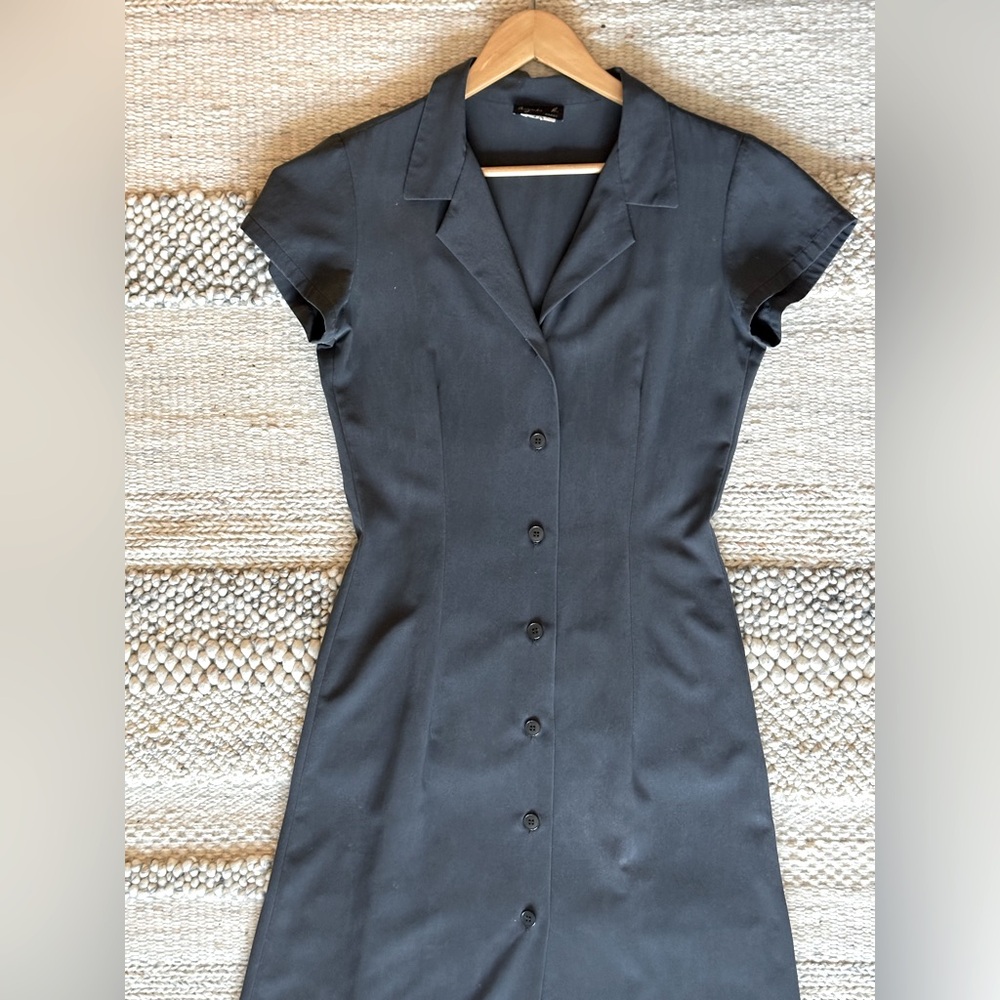 Agnes B. A line button up dress